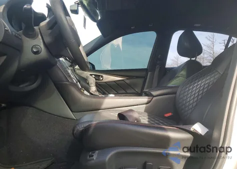 2019 Infiniti Q50 Red Sport 400 z USA, uszkodzony, nr VIN JN1FV7AR8KM801193